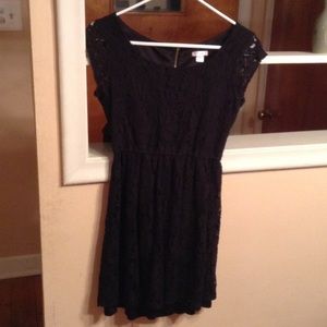 Pretty black lace dress