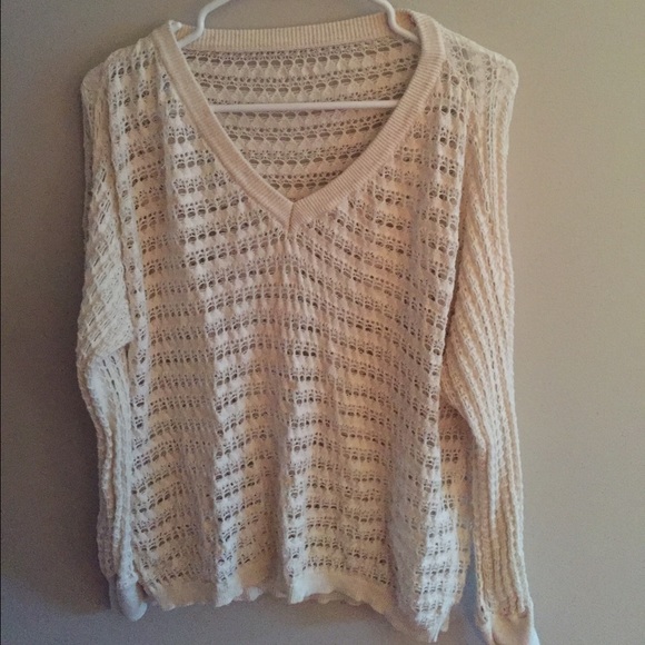 Cream knit sweater