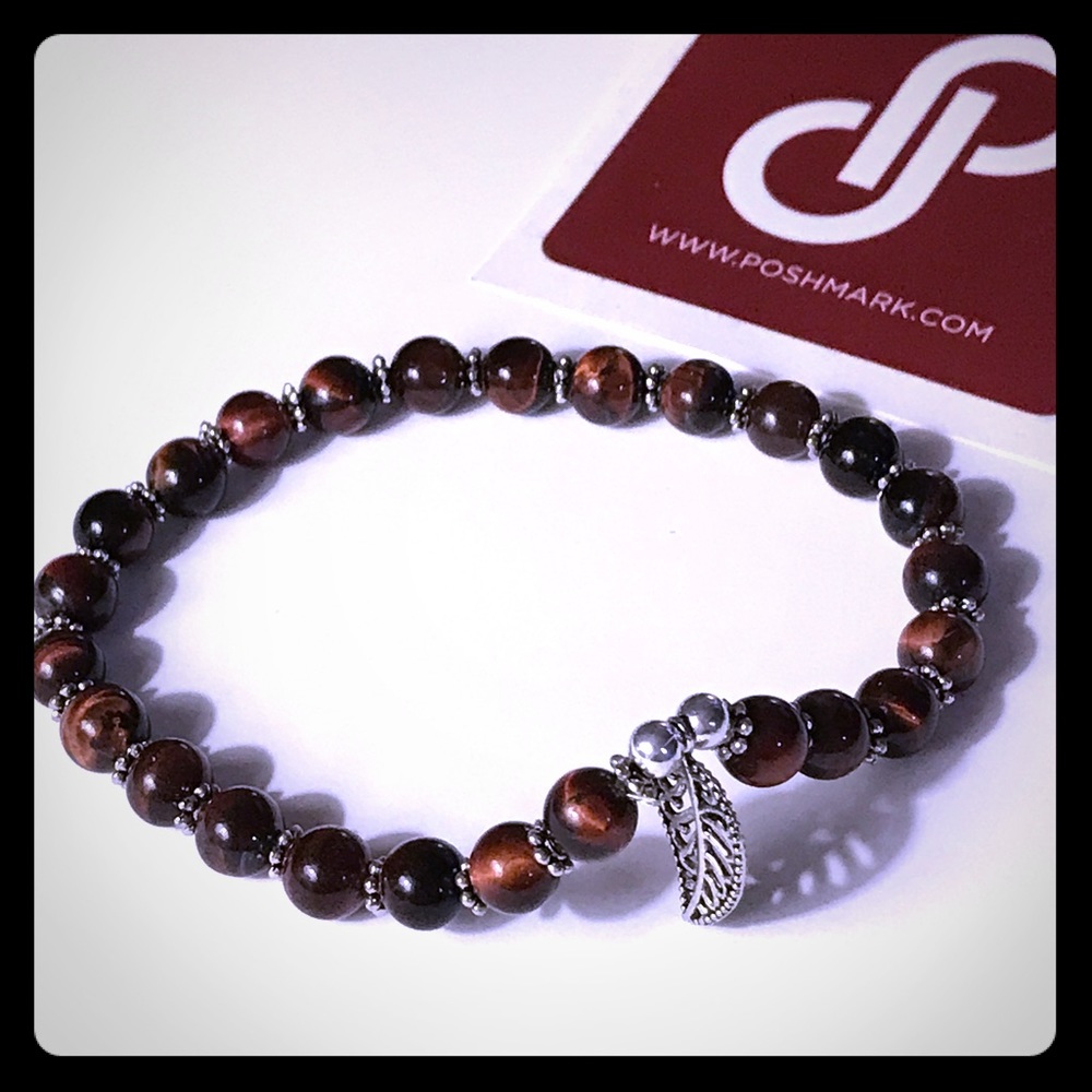 📿Genuine Red Tiger's Eye Boho Bracelet