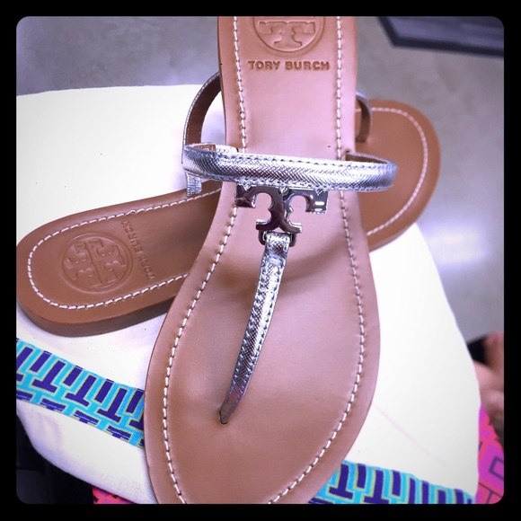 Tory Burch T thong sandal Saffiano