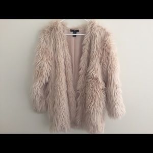 Light pink Faux fur H&M jacket