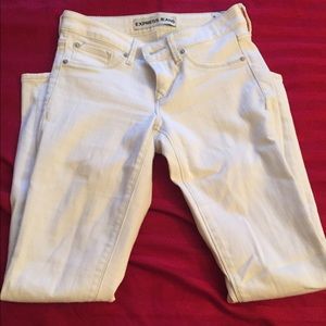 Stretchy White express Jean leggings  size 0