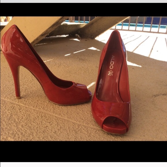Aldo red high heels