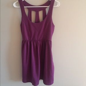 Purple mini dress