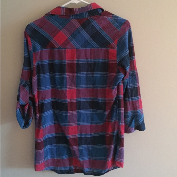 Plaid button up - Picture 2 of 2