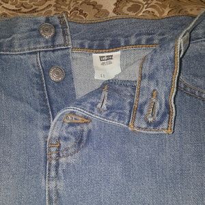 Levi blue jean skirt