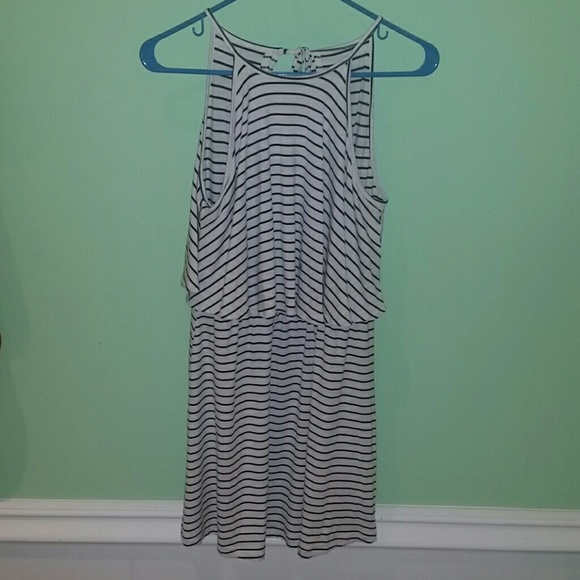 American Eagle Soft & Sexy High Neck Flounce dress
