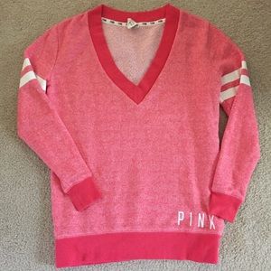 PINK V-Neck Sweatshirt