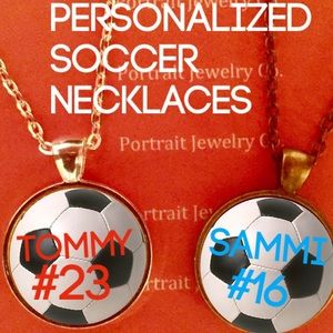 Personalized soccer necklaces