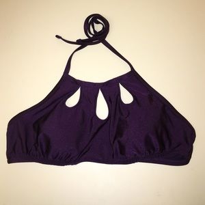 bark purple bathing suit top