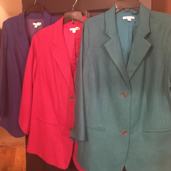 Lot of 3 Isaac Mizrahi size 20 fall jackets