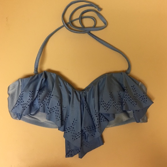 light blue bathing suit top