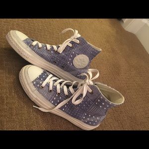 Blue High-top Converse