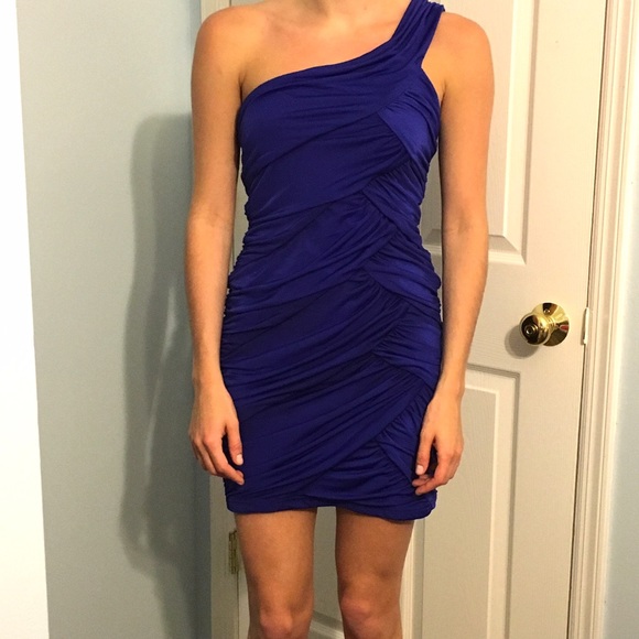 Misope Draped One-Shoulder Dress Size M