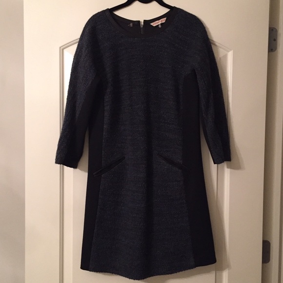 Rebecca Taylor, Navy with black panel dress