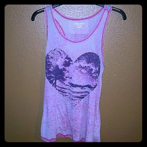 Palm tree heart tank