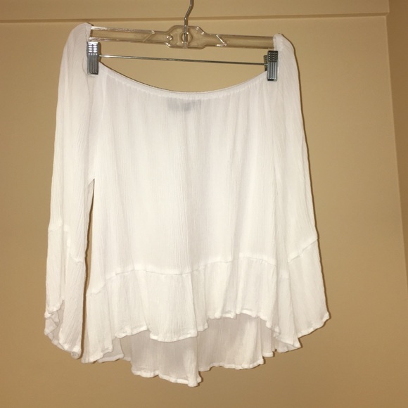 white off the shoulder top