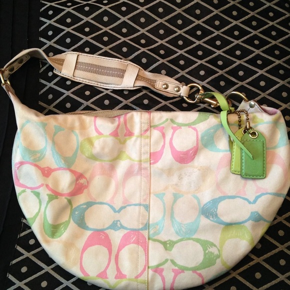 Coach multicolored shoulder bag - Picture 1 of 2