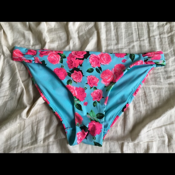 pink floral bikini bottoms
