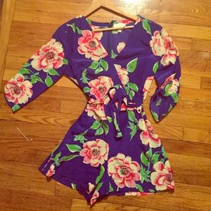 Yumi Kim floral silk romper