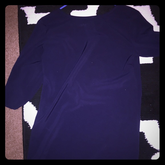 Basic navy shirt dress