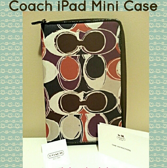 📵SOLD📵** COACH Ashley Scarf iPad Tablet  Case **