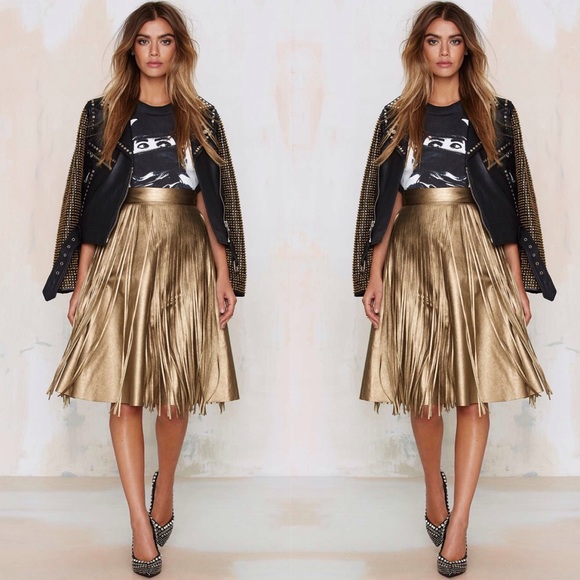 Gold skirt