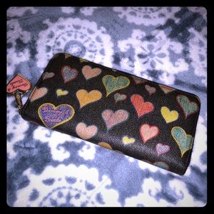 Vintage Dooney & Bourke Hearts Wallet
