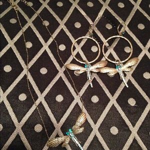 Betsey Johnson dragonfly set