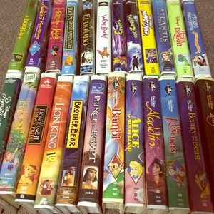 Disney VHS tapes, classics & newer ones
