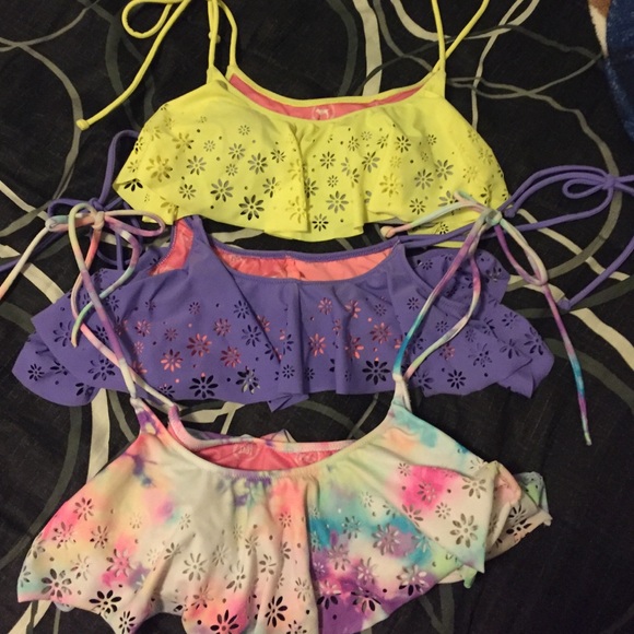 Gently used bikini tops