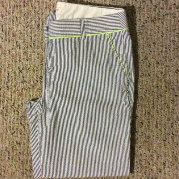 J.Crew seersucker cropped pant