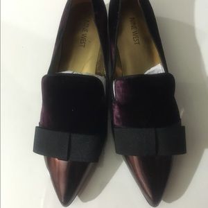 Nine West velvet flats