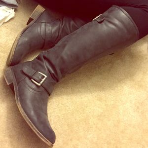 Black tall boots