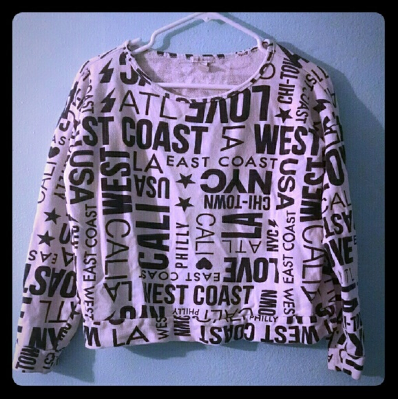 Cities Black and White Sweater