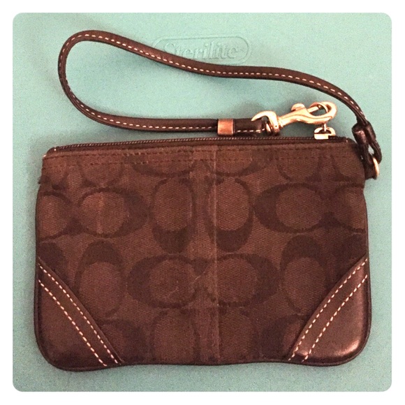 Black coach wristlet - Picture 1 of 4