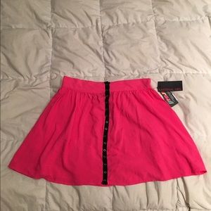 Bright Pink Material Girl Skirt Medium w/ pockets