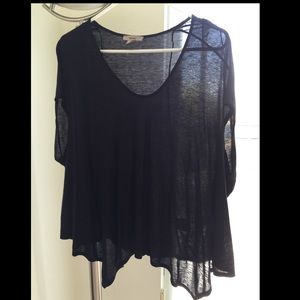 Helmut Lang short sleeve black top