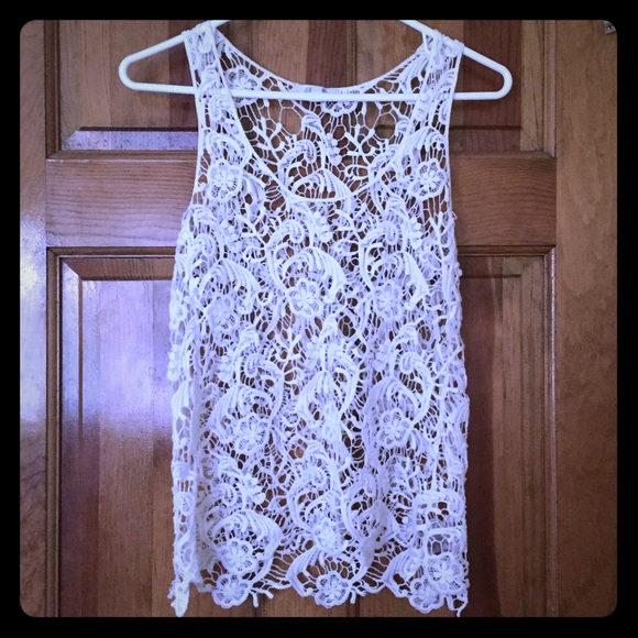 Lace Overlay Shirt