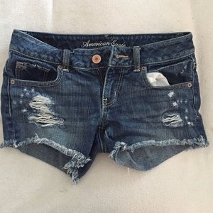 American eagle destroyed jean shorts.