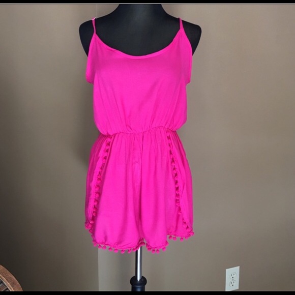Hot pink romper