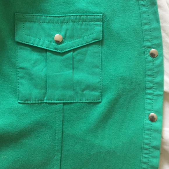 Green Button-Down - Picture 3 of 4