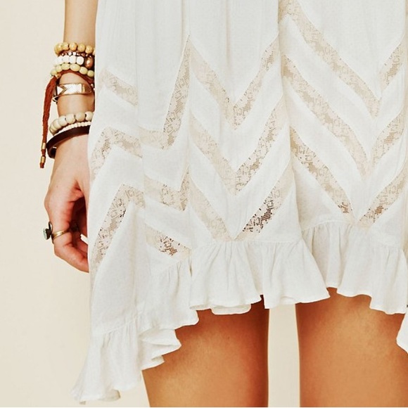 Free People Voile & Lace Trapeze Slip