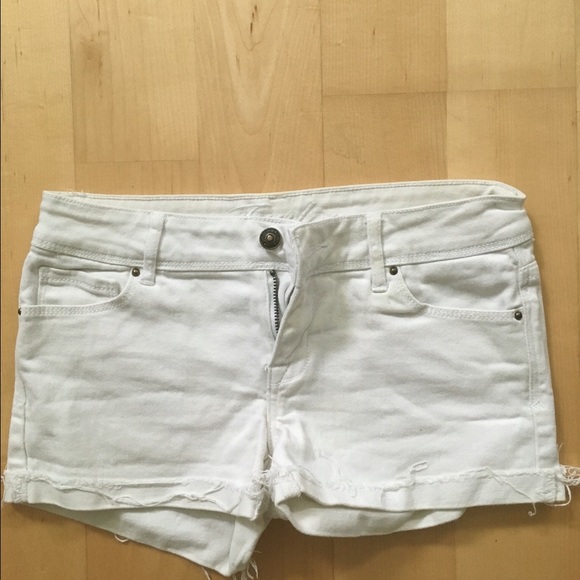 Delia's White Denim Shorts.