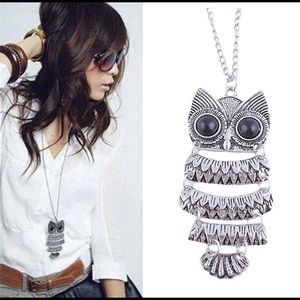 Vintage owl necklace