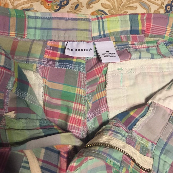 Pastel patchwork capris - Picture 3 of 4