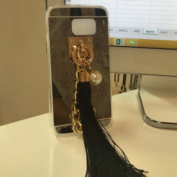 Case Samsung 6, edge, mirror and black