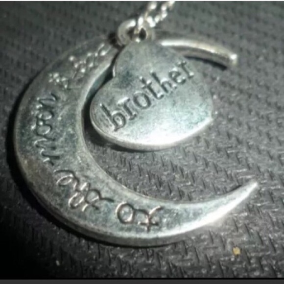🆕 To The Moon & Back Brother Necklace - Picture 3 of 3