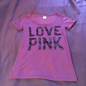 Victoria secret tee with beading .