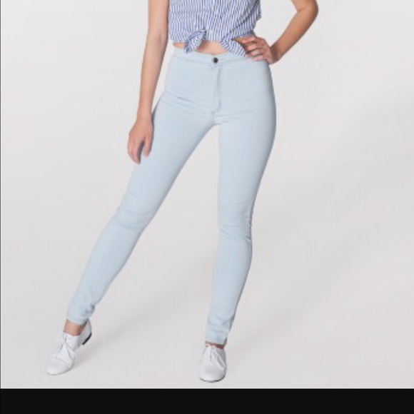 American Apparel The Easy Jean – Light Wash – Women's Skinny Denim – RSAMS3334W
